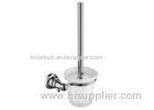 Wall Mounted Toilet Brush Holder Brass Base Bathroom Items Easy Installation