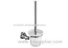 Wall Mounted Toilet Brush Holder Brass Base Bathroom Items Easy Installation