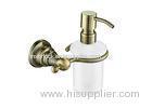 Wall Mounted Soap Dispenser Antique Brass With Brass Pump PP Bottle