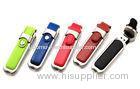 Buckle Leather Custom USB Memory Stick / Promotional USB Thumb Drives
