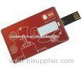 Red 8G 16G Credit Card USB Drive Pendrive Memory Stick Flash Card