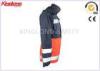 Outdoor L / XL / XXL High Visibility Winter Jackets With Button Pocket