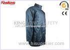 Microfiber PVC Windproof Winter Workwear Industrial Safety Clothing With Hood