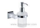 Bathroom Accessory Wall Mounted Soap Dispenser With Brass Pump PP Bottle Chrome