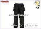 Professional Multi Pocket Canvas Workwear Outdoor Work Pants With Elasticated Waist