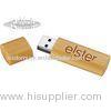 Secure Bamboo USB Flash Drive 32GB Large Capacity USB 2.0 With LED Light