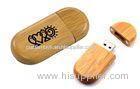 Customized Mini Bamboo USB Flash Drive 64GB Password Protection