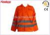 100% Cotton Windproof High Visibility Workwear For Police / Cleaner