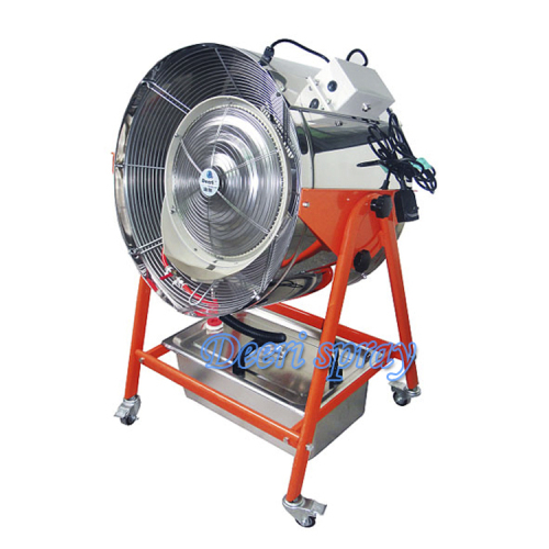 Deeri Factory Standing portable misting water spray centrifugal blower ventilator draught fan for industry