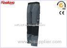Black Multi Pocket Heavy Duty Work Trousers Navy Blue For Autumn