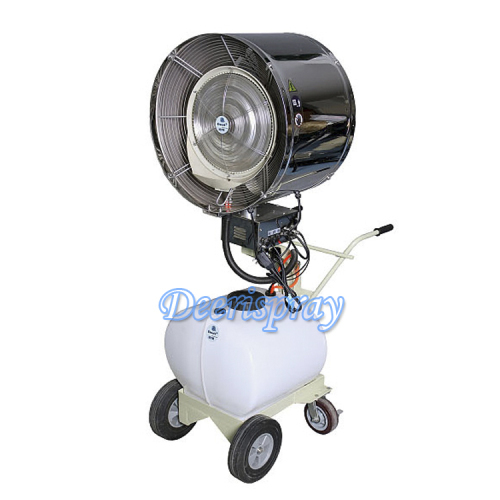 Deeri Industry oscillating pedestal mist water spray centrifugal blower ventilator draught fan