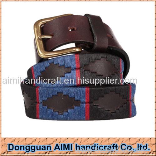 AIMI Argentina Leather Polo Belt Wholesale Polo Belt Hot selling Leather Belt