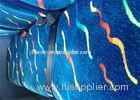 Vintage Blue Classic Car Seat Upholstery Fabric Printed Bonding