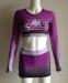 Custom all star cheerleading uniforms fashionable hot long arm and skirts cheap china manufacturer