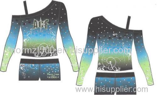 Free design custom cheer costumes sexy sparkle rhinestone cheerleading uniforms all star cheerleader wear