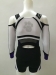 Most sexy new design sparkle bling bling cheerleader uniforms metallic fabric bright hot style china manufacturer