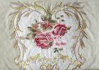 Flower Velvet Embroidered Curtain Fabric Blackout European Style