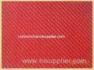 Red Twill Weave 3K Carbon Fiber Composite Plate / Sheeting used in aerospace / Marine