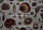 Flower Grey Chenille Upholstery Fabric For Sofa 300GSM Weight