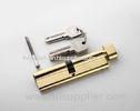 Golden Brass Door Lock Cylinder 110mm High Security With Thumbturn