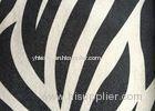 100 Polyester Zebra Velvet Fabric / Zebra Print Upholstery Fabric