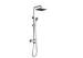Waterproof Bathroom Shower Panels Faucet Chrome Cube Shower Head Wall Mount