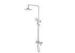 Chrome Waterproof Bathroom Wall Panels Rain Pattern Standard Plumbing Connection