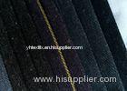 Polyester Linen Plain Woven Fabric / Plain Black Fabric Upholstery