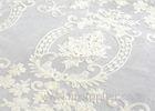 Polyester Voile Curtain Fabric Embroidery Contemporary Decoration