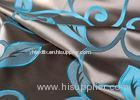 Home Textile Jacquard Woven Fabric / Teal Jacquard Fabric Blackout