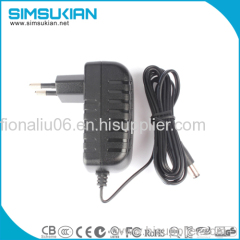 KC CE GS marked 12v 1a 1.5a KC EU wall mount power adapter for set top box