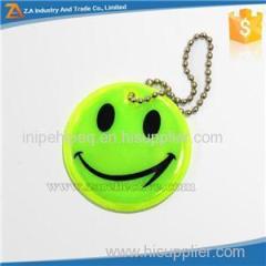 Custom Printed Logo Soft PVC Reflective Keychain