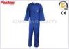 100% Cotton Navy Blue Fire Resistant Workwear Factory Worker Clothing