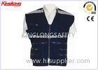 Multi Pocket 100% Polyester XL XXL XXXL Reflective Safety Vest For Oil / Gas Station