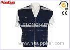 Multi Pocket 100% Polyester XL XXL XXXL Reflective Safety Vest For Oil / Gas Station