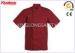 Fashion Comfortable Polyester Cotton Chef Cook Uniform Red Chef Jacket