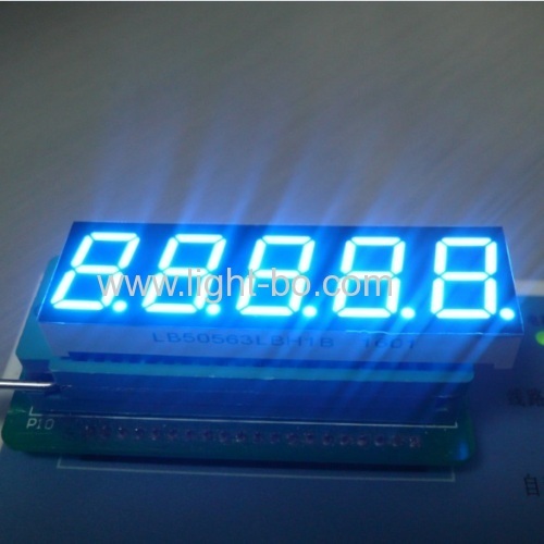 Ultra-blau 5-stelligen Sieben-Segment-LED-Anzeige 0.56inch gemeinsame Kathode für die digitale Waage Anzeige