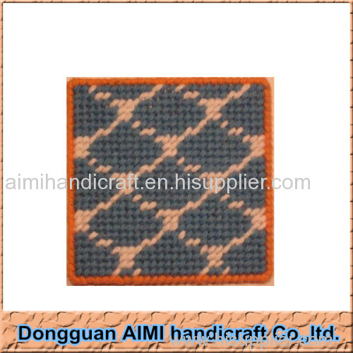AIMI China manufacturer supply needlepoint beer coaster kitchen heat-resistant mat