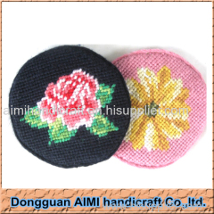 AIMI Table dinner ware round shape needlepoint cup mat tea cup coaster set