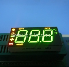 Custom ultra blue 3 1/2 digit led 7 segment display for refrigeration indicator