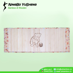 Printing T/C fabric binding bamboo Yoga mat