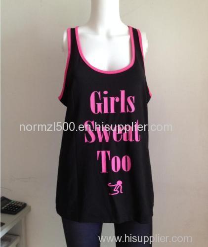 Top fashion style can be custom yoga sports tank top sexy ladies gym wear wholesale