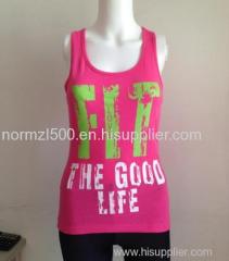 Top fashion style can be custom yoga sports tank top sexy ladies gym wear wholesale