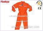 Polyester / Cotton S-5XL High Visibility Overalls With Reflective Tape