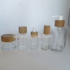 ash wood cap glass bottle glass jar