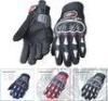 Microfiber Leather Motorcycle Riding Gloves Grey Insulated Motorcycle Gloves