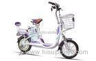 48V Brushless Motor Long Range Electric Bicycle / White Electric Assist Bikes