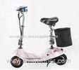 24V 250W White Fold Away Electric Scooter 2 Wheel Folding Power Scooter