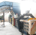 Waste paper Baling machine with automatic strapping machine