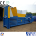 Cardboard twin chamber baler with automatic tie baler